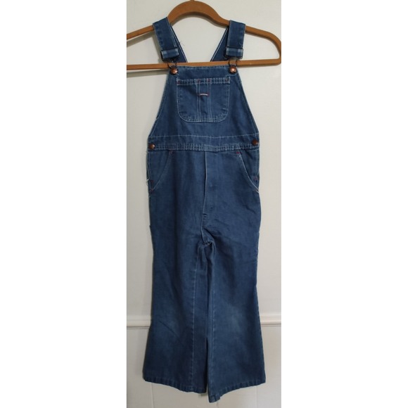 big mack Other - vintage big mac Square Back youth overalls Flare Sz 6 REG Homesteading Work wear